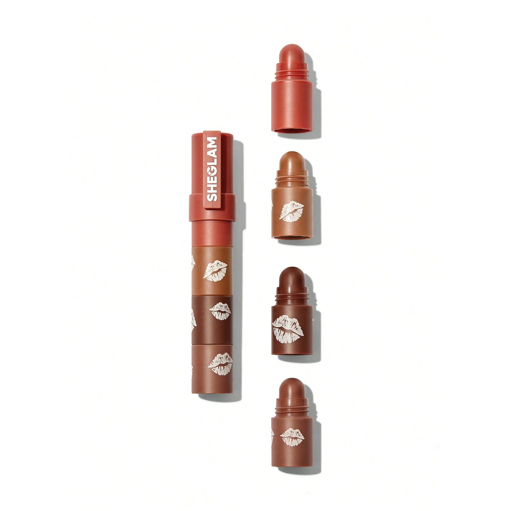 Помада для губ 4 в 1 Sheglam Mega Lip Stacks, Brownie Stack, 4.5 г